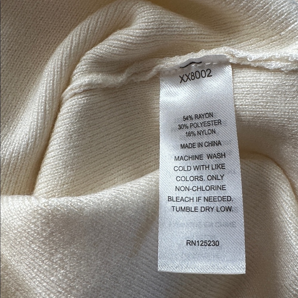 NWT Cali Be Beige Long Sleeve Top (L) - Picture 5 of 5